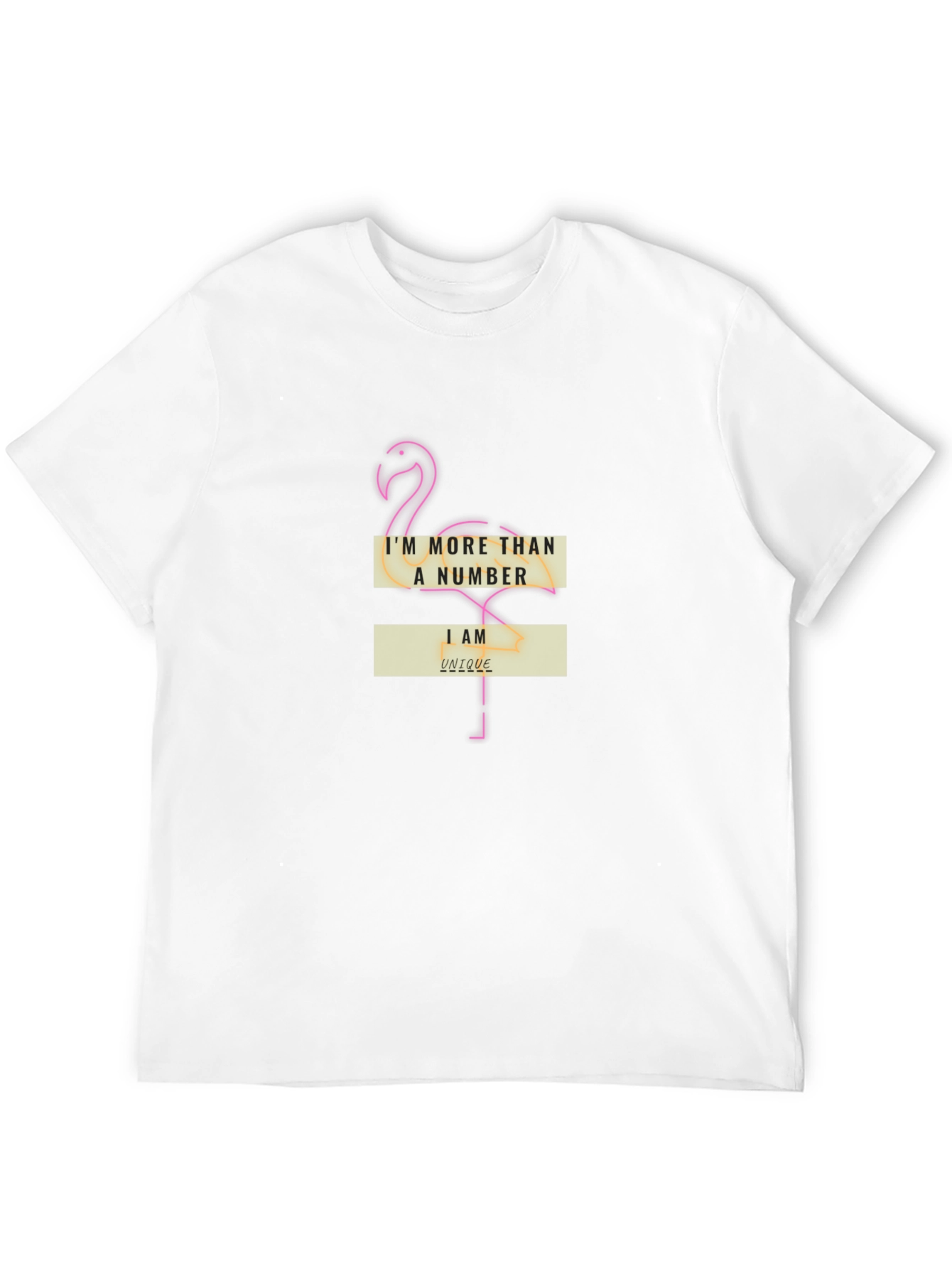 Im More Than A Number Flamingo Tee