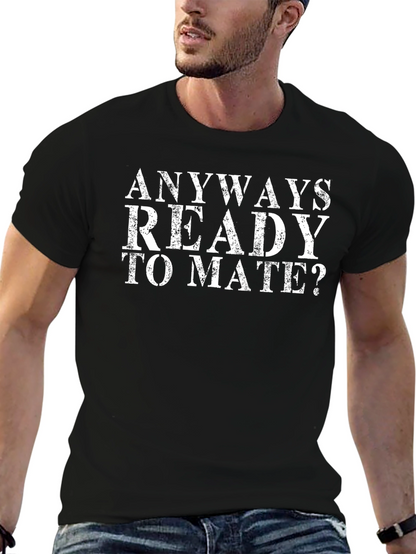 Anyways Ready To Mate Black Graphic Tee