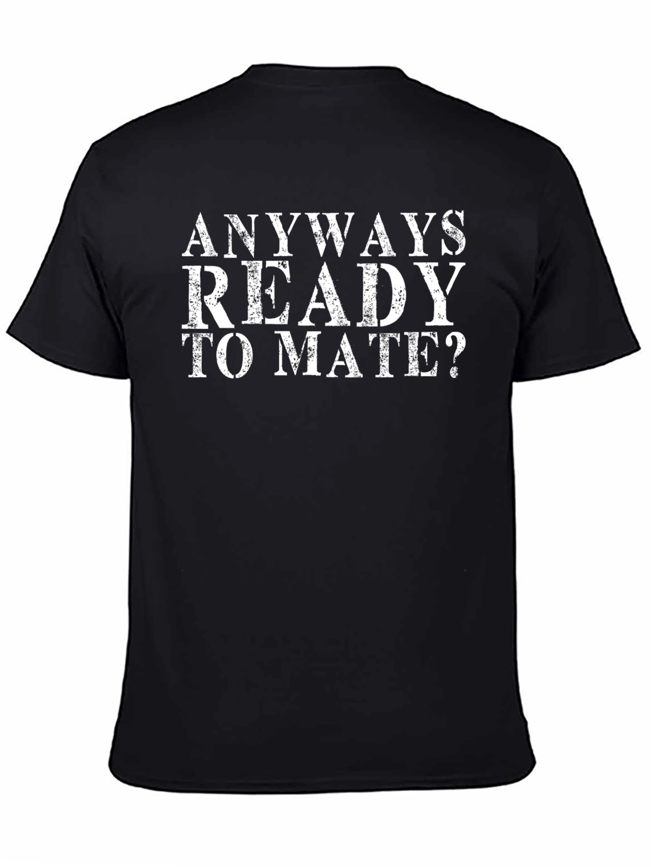 Anyways Ready To Mate Black Graphic Tee