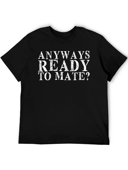 Anyways Ready To Mate Black Graphic Tee