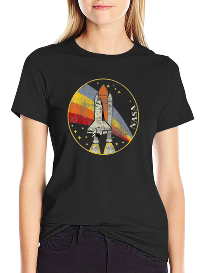 Retro NASA Shuttle Graphic T-Shirt