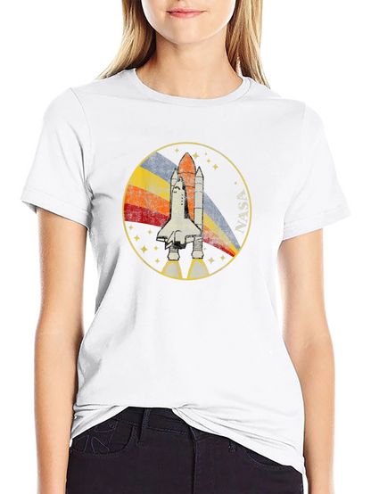 Retro NASA Shuttle Graphic T-Shirt