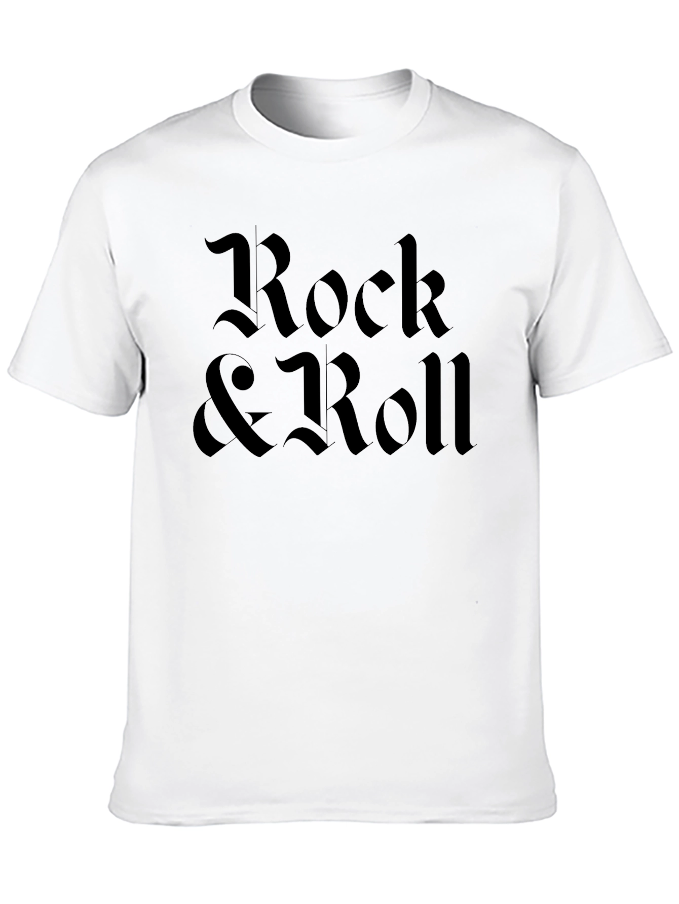 Rock & Roll Black Graphic T-Shirt