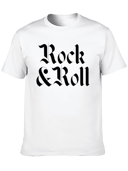 Rock & Roll Black Graphic T-Shirt