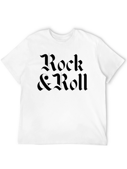 Rock & Roll Black Graphic T-Shirt