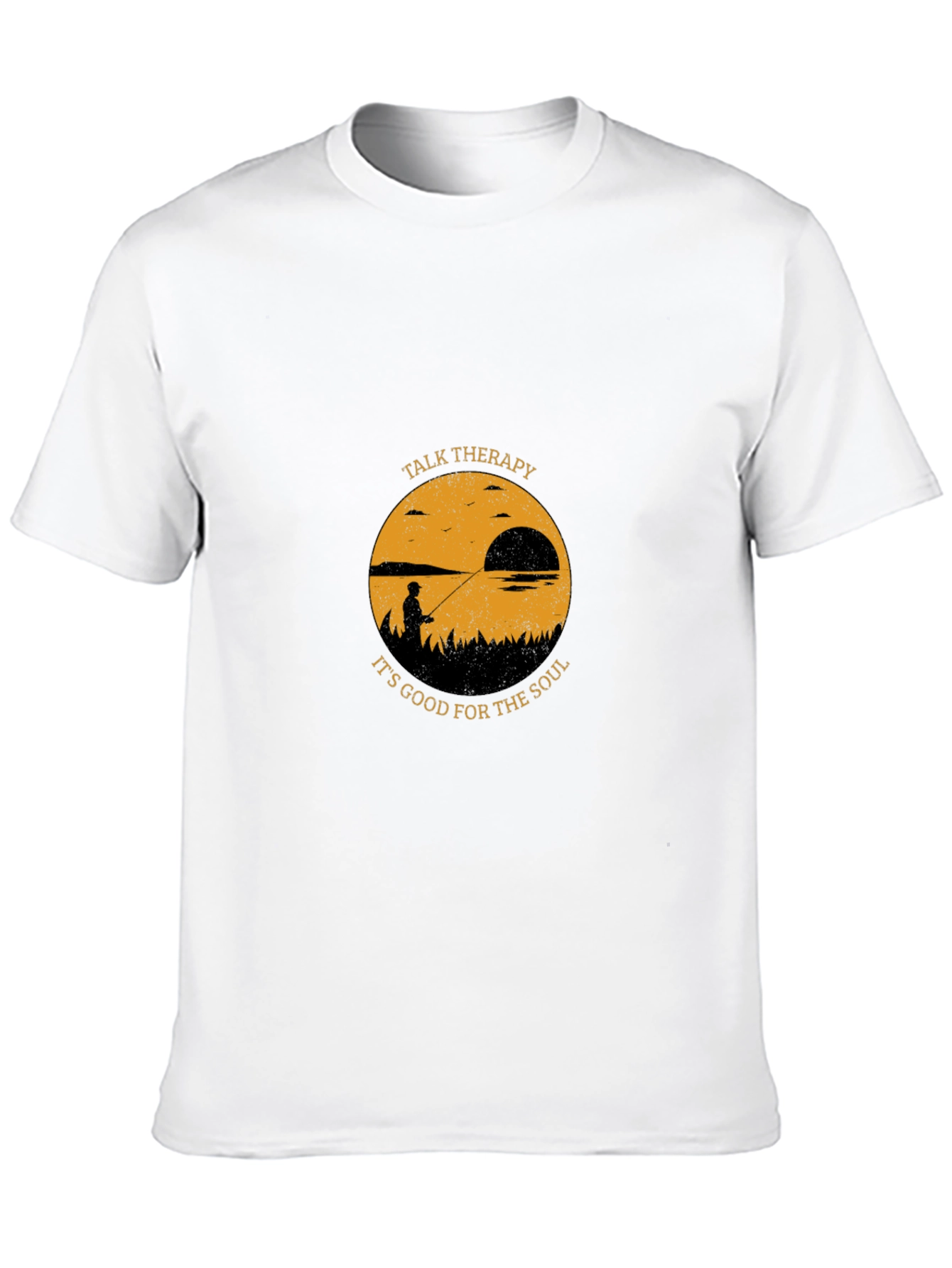 Talk Therapy Soul T-Shirt: Fisherman Silhouette