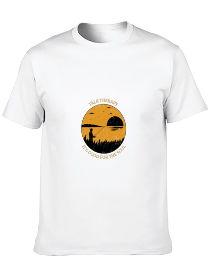 Talk Therapy Soul T-Shirt: Fisherman Silhouette