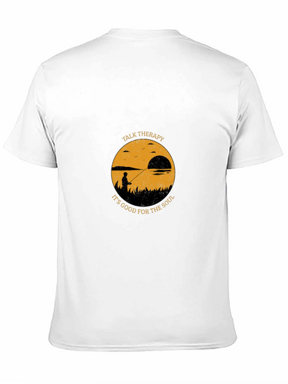 Talk Therapy Soul T-Shirt: Fisherman Silhouette