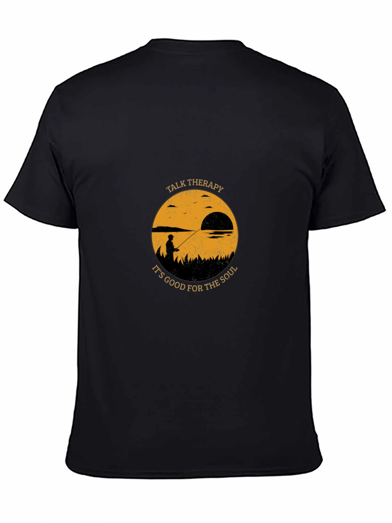 Talk Therapy Soul T-Shirt: Fisherman Silhouette