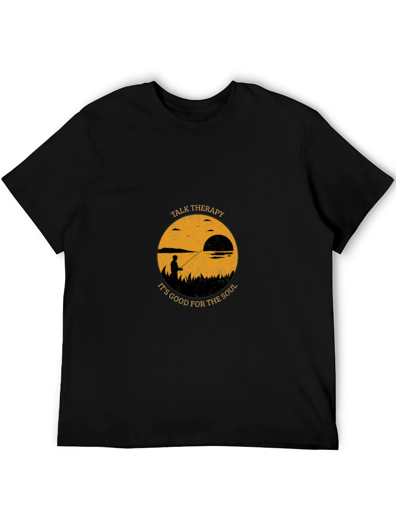 Talk Therapy Soul T-Shirt: Fisherman Silhouette