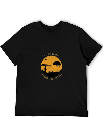 Talk Therapy Soul T-Shirt: Fisherman Silhouette