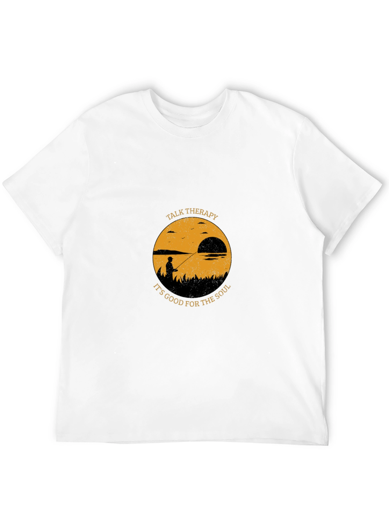 Talk Therapy Soul T-Shirt: Fisherman Silhouette