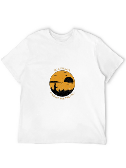 Talk Therapy Soul T-Shirt: Fisherman Silhouette