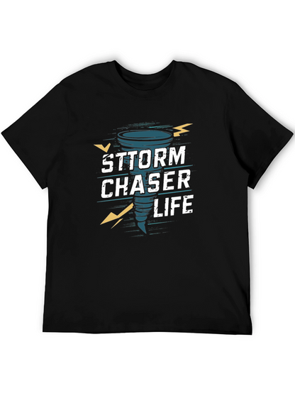 Storm Chaser Life Graphic T-Shirt - Black