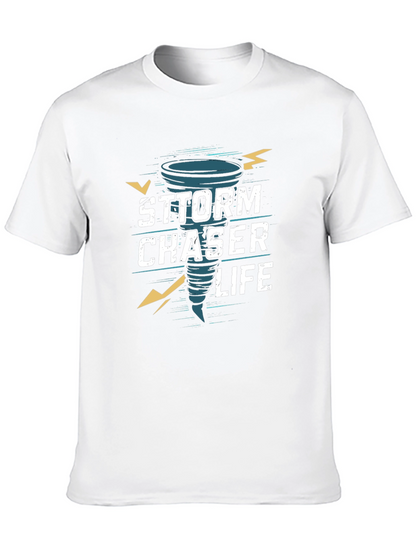 Storm Chaser Life Graphic T-Shirt - Black