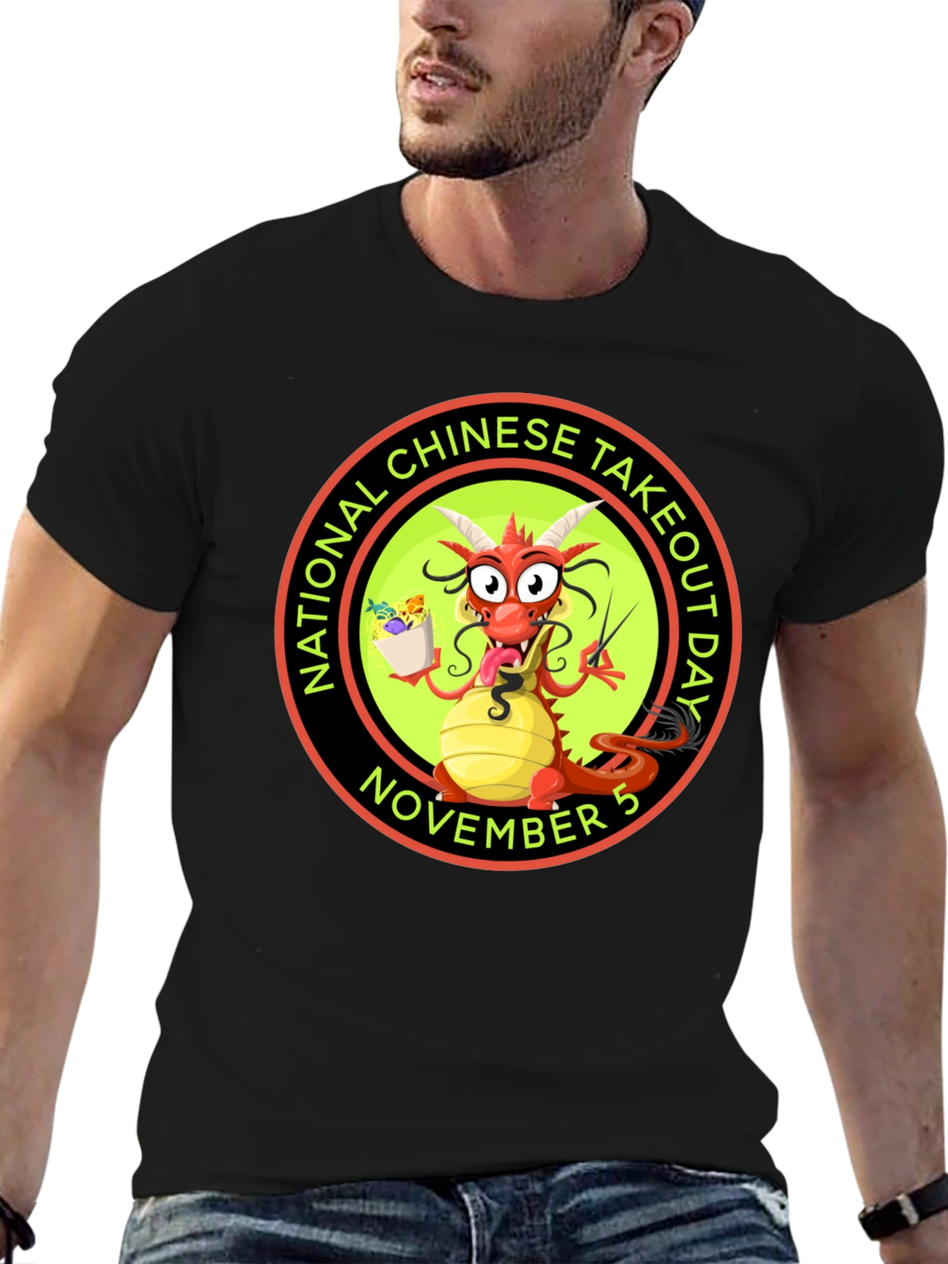 National Chinese Takeout Day Dragon T-Shirt