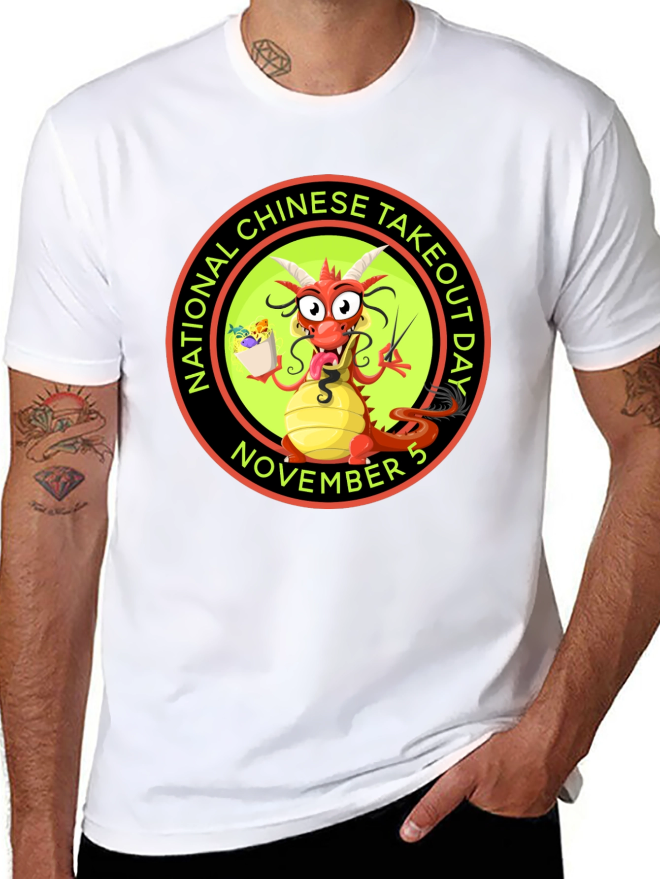 National Chinese Takeout Day Dragon T-Shirt