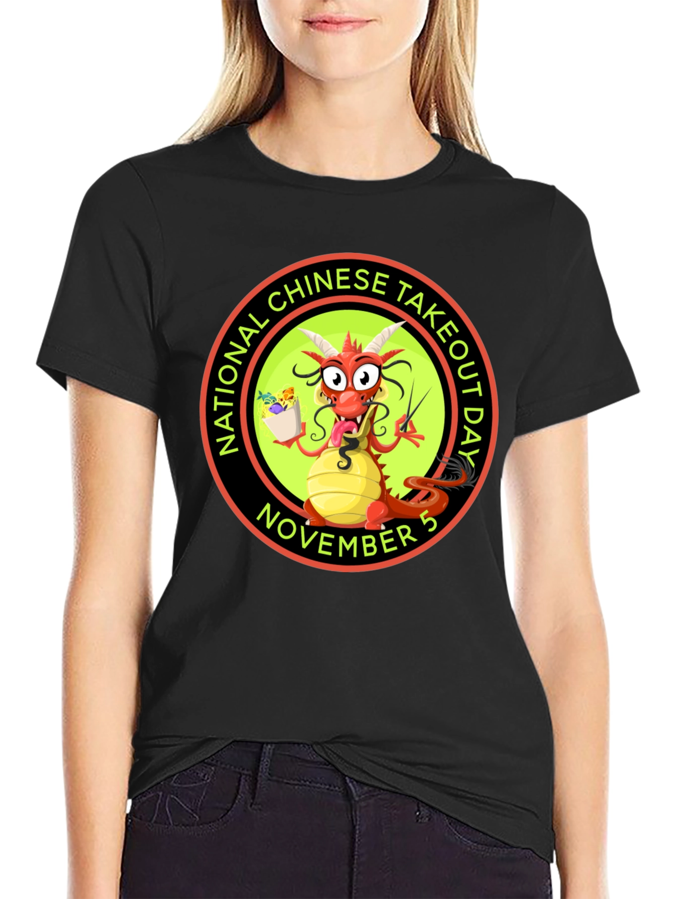 National Chinese Takeout Day Dragon T-Shirt