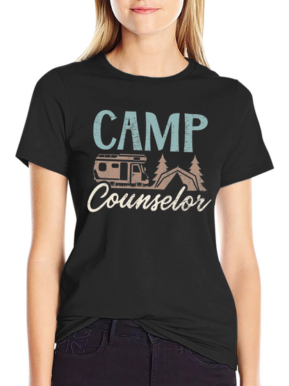Camp Counselor Graphic T-Shirt - Camping Adventure Tee