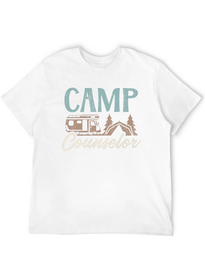 Camp Counselor Graphic T-Shirt - Camping Adventure Tee