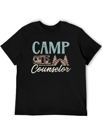 Camp Counselor Graphic T-Shirt - Camping Adventure Tee