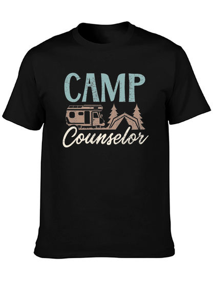 Camp Counselor Graphic T-Shirt - Camping Adventure Tee