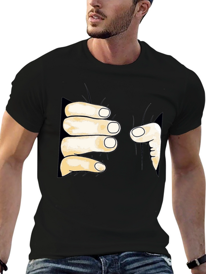 Funny Hand Grabbing T-Shirt - Unique Graphic Tee