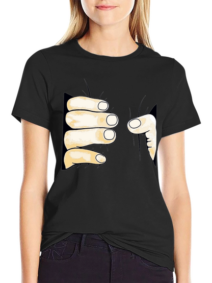 Funny Hand Grabbing T-Shirt - Unique Graphic Tee