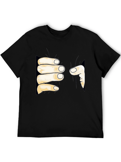 Funny Hand Grabbing T-Shirt - Unique Graphic Tee