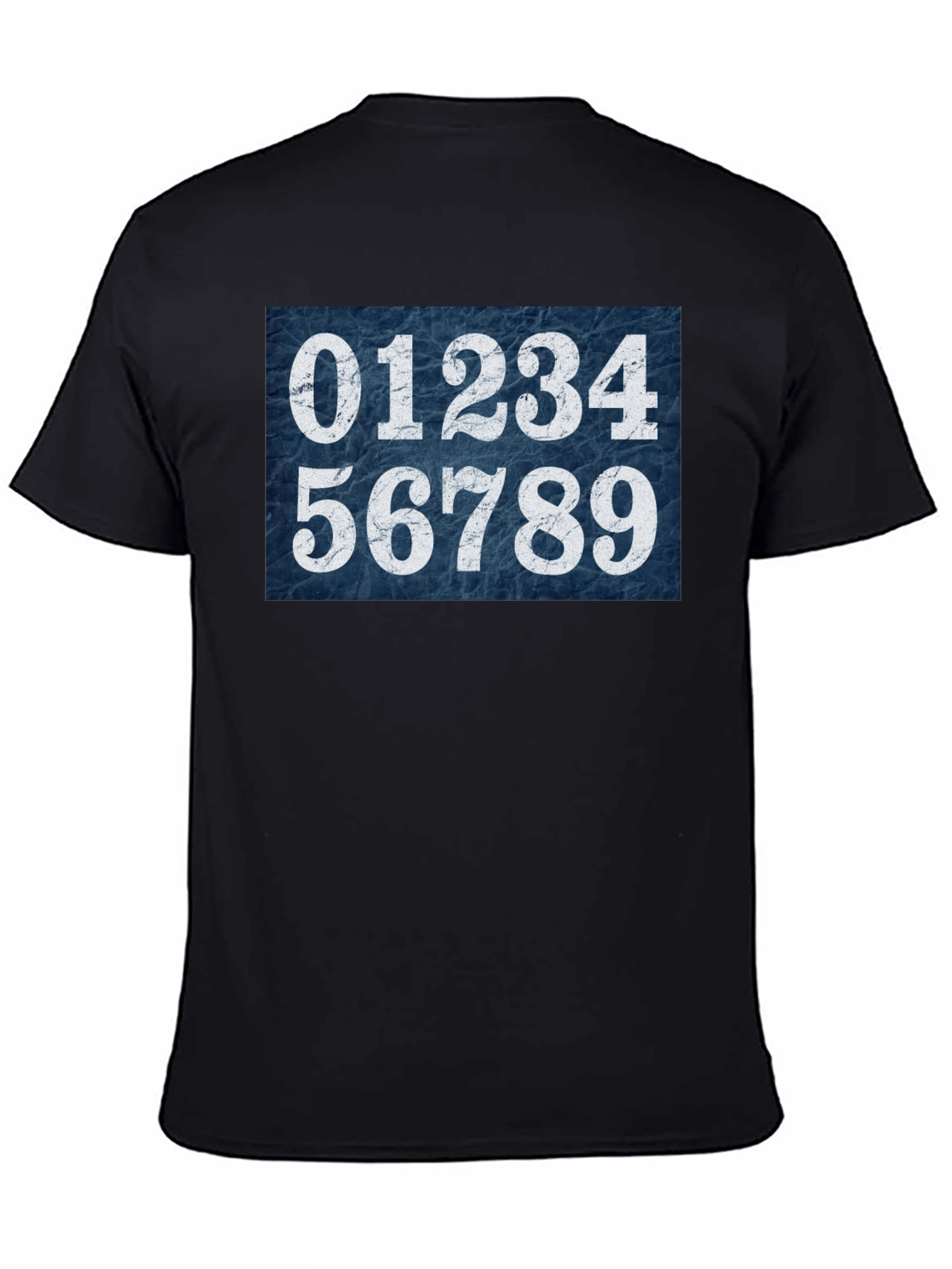 Numbers Graphic Tee - Unisex Black Cotton T-Shirt