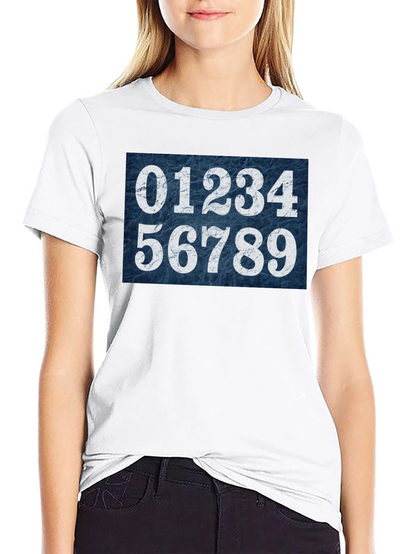 Numbers Graphic Tee - Unisex Black Cotton T-Shirt