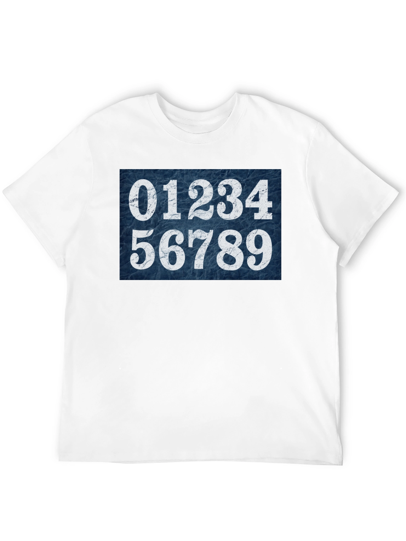 Numbers Graphic Tee - Unisex Black Cotton T-Shirt