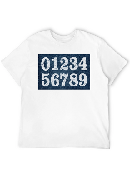 Numbers Graphic Tee - Unisex Black Cotton T-Shirt