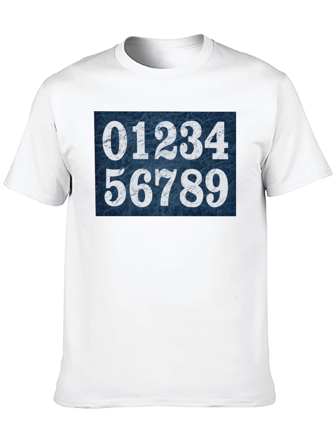 Numbers Graphic Tee - Unisex Black Cotton T-Shirt