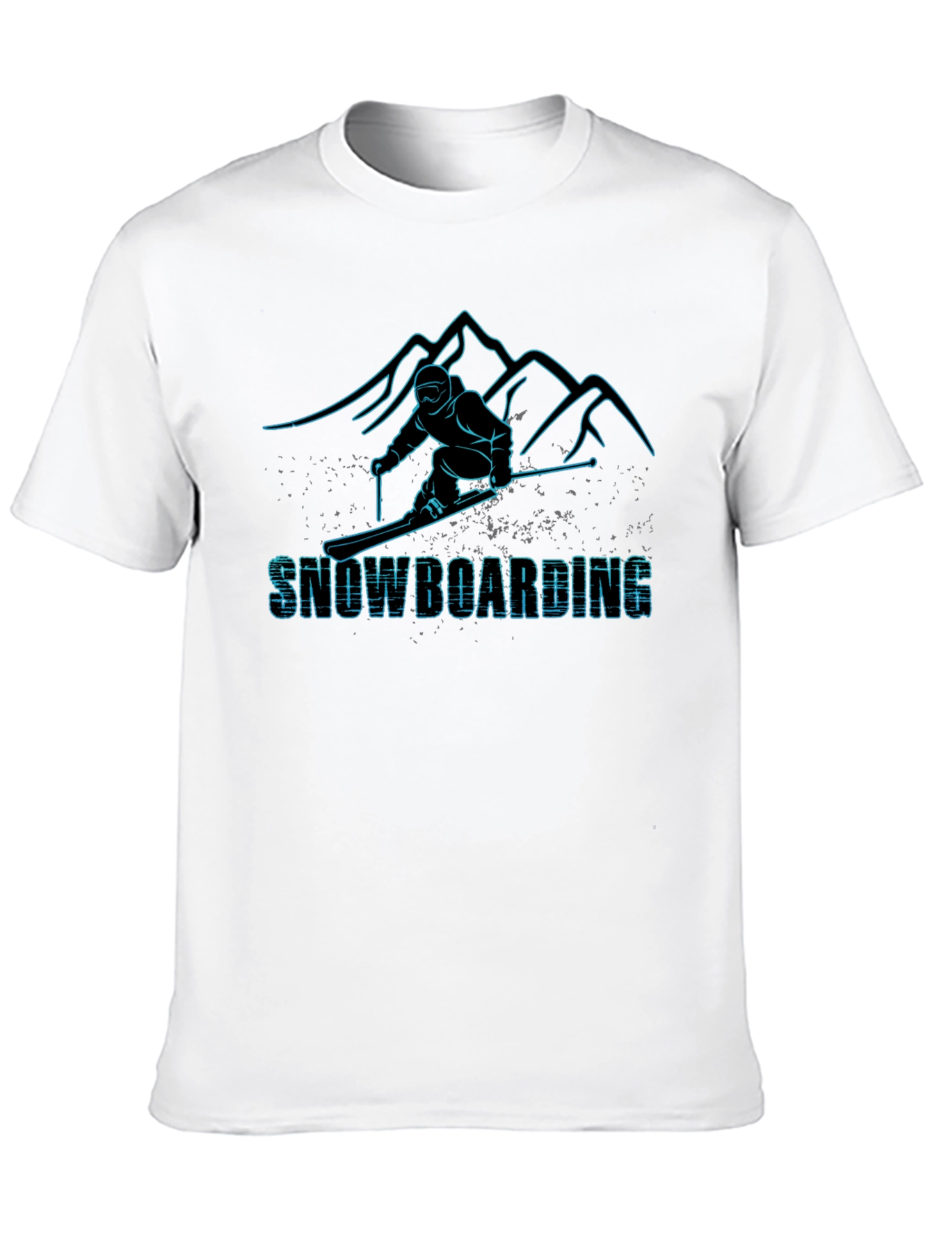 Snowboarding Graphic Tee - Black