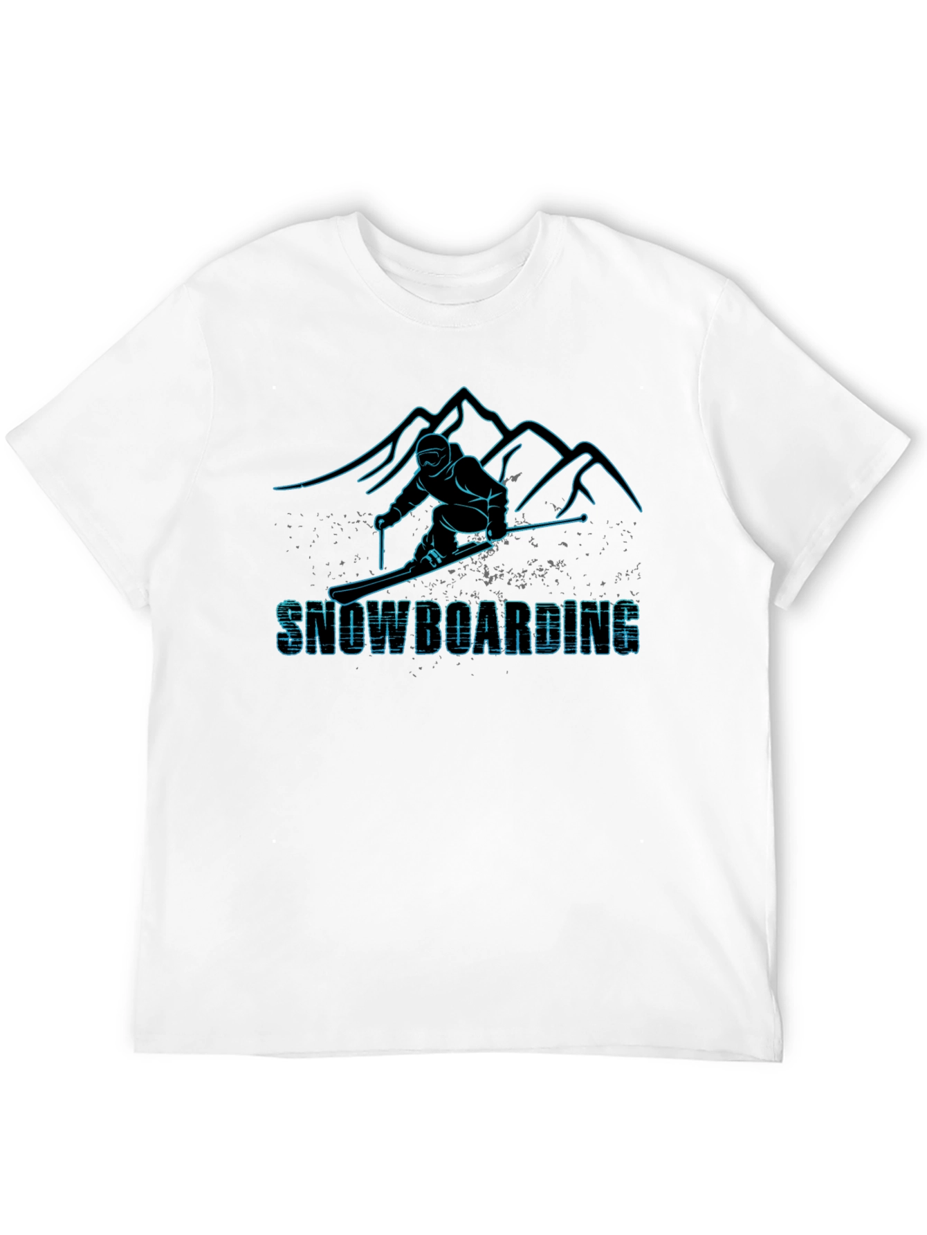 Snowboarding Graphic Tee - Black