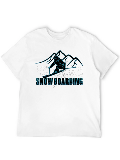 Snowboarding Graphic Tee - Black