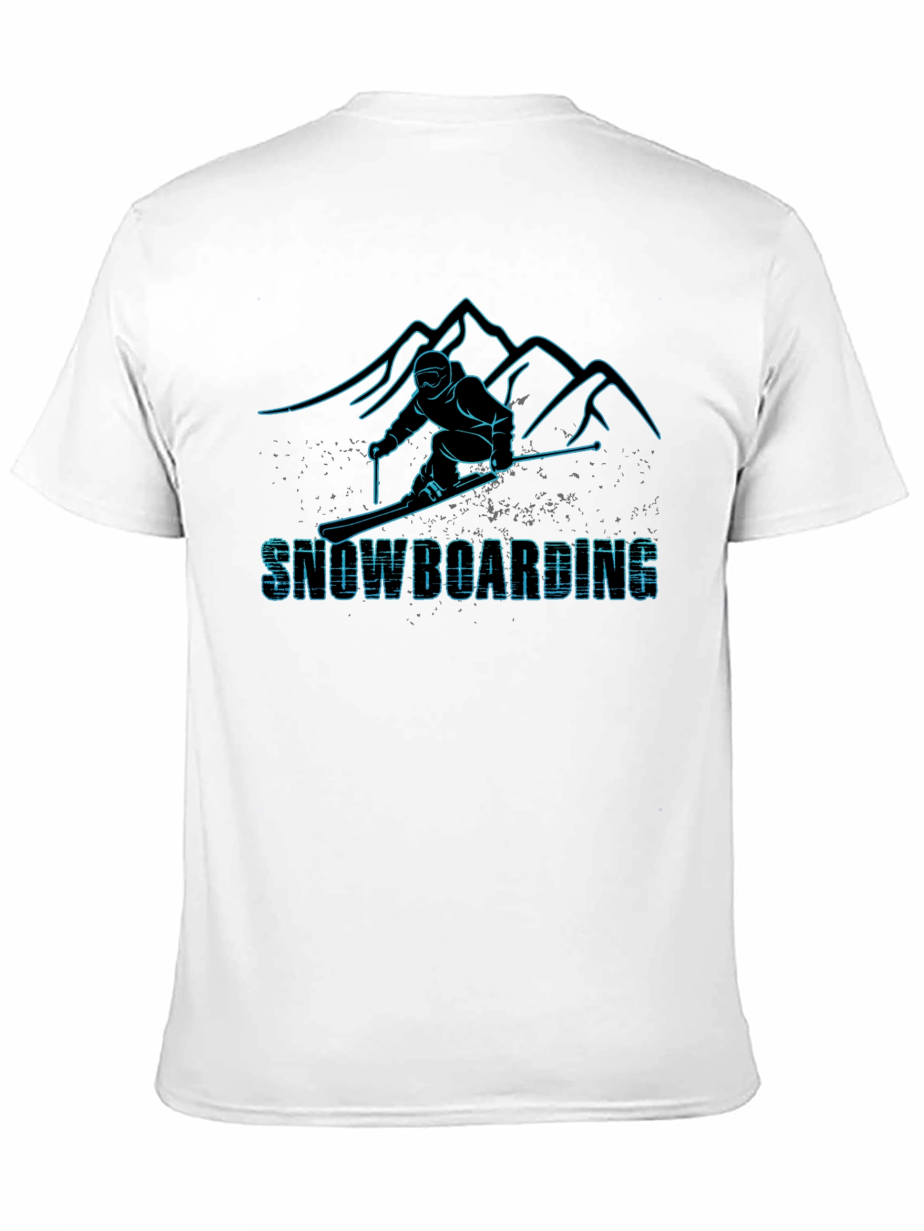 Snowboarding Graphic Tee - Black