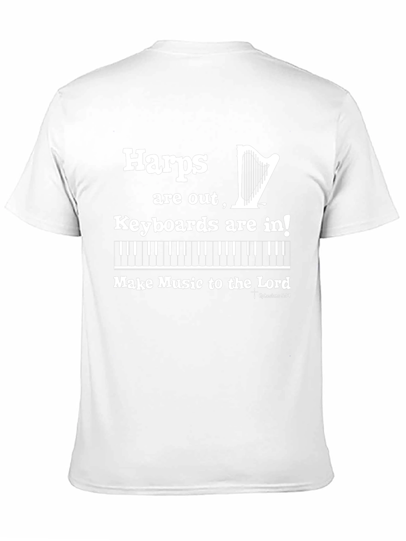 Harps Are Out Keyboard T-Shirt Funny Musician Graphic Tee