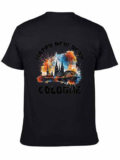 Cologne Happy New Year Graphic T-Shirt