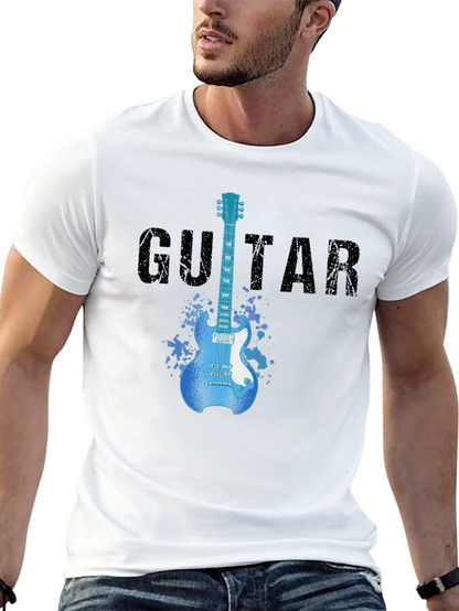 Guitar Graphic T-Shirt - Rock Star Style Tee