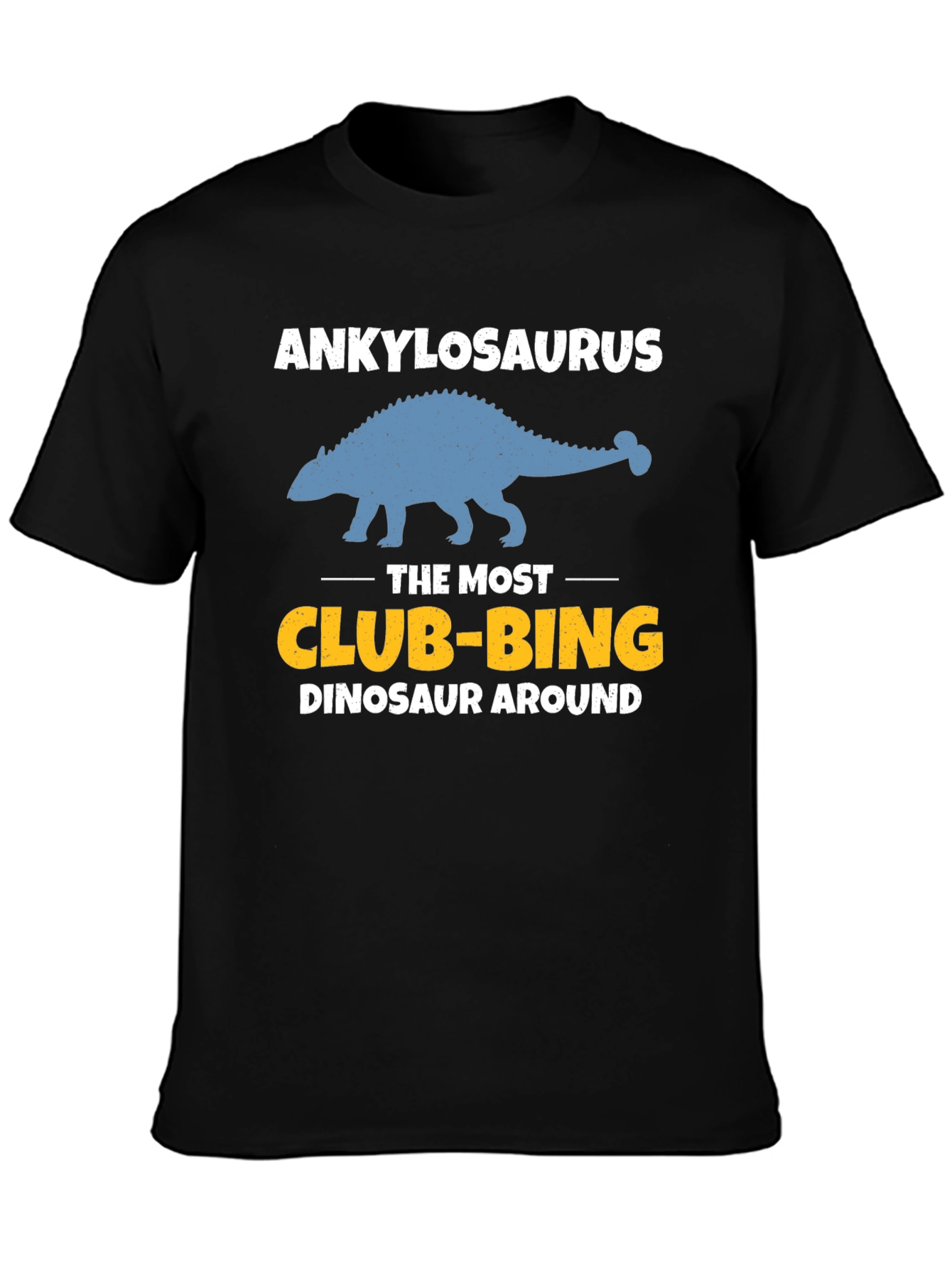 Ankylosaurus Club-bing Dinosaur Graphic T-Shirt