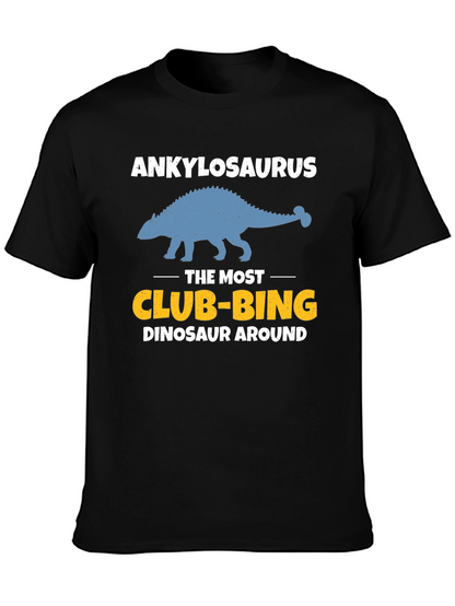 Ankylosaurus Club-bing Dinosaur Graphic T-Shirt