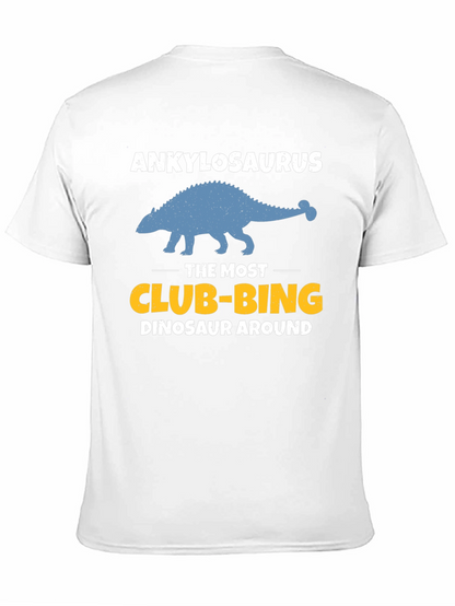 Ankylosaurus Club-bing Dinosaur Graphic T-Shirt