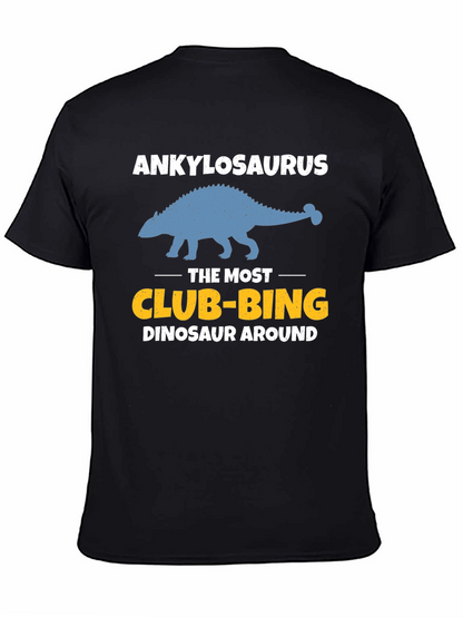 Ankylosaurus Club-bing Dinosaur Graphic T-Shirt