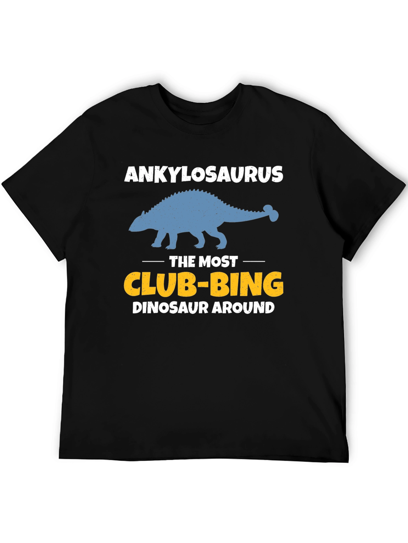 Ankylosaurus Club-bing Dinosaur Graphic T-Shirt