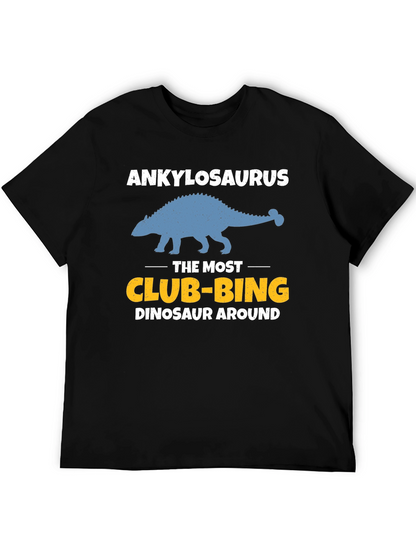 Ankylosaurus Club-bing Dinosaur Graphic T-Shirt