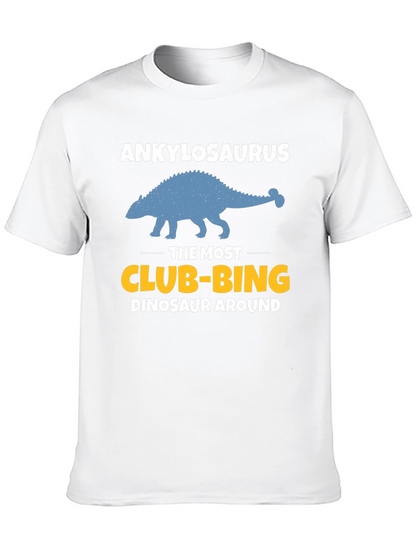 Ankylosaurus Club-bing Dinosaur Graphic T-Shirt