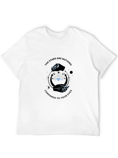 Stars Compared to Your Eyes Black Graphic Tee