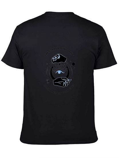 Stars Compared to Your Eyes Black Graphic Tee